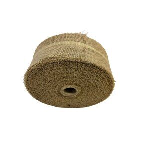 4 inch Burlap Ribbon Roll 3 Pound Craft Wedding Decor Brown